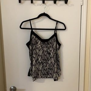 Dynamite Black & White Patterned Cami